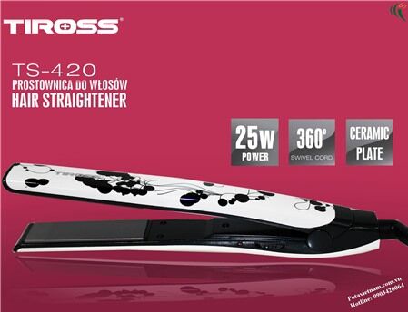 Máy ép tóc Tiross TS420 - Thỏa mãn đam mê làm tóc của phái đẹp