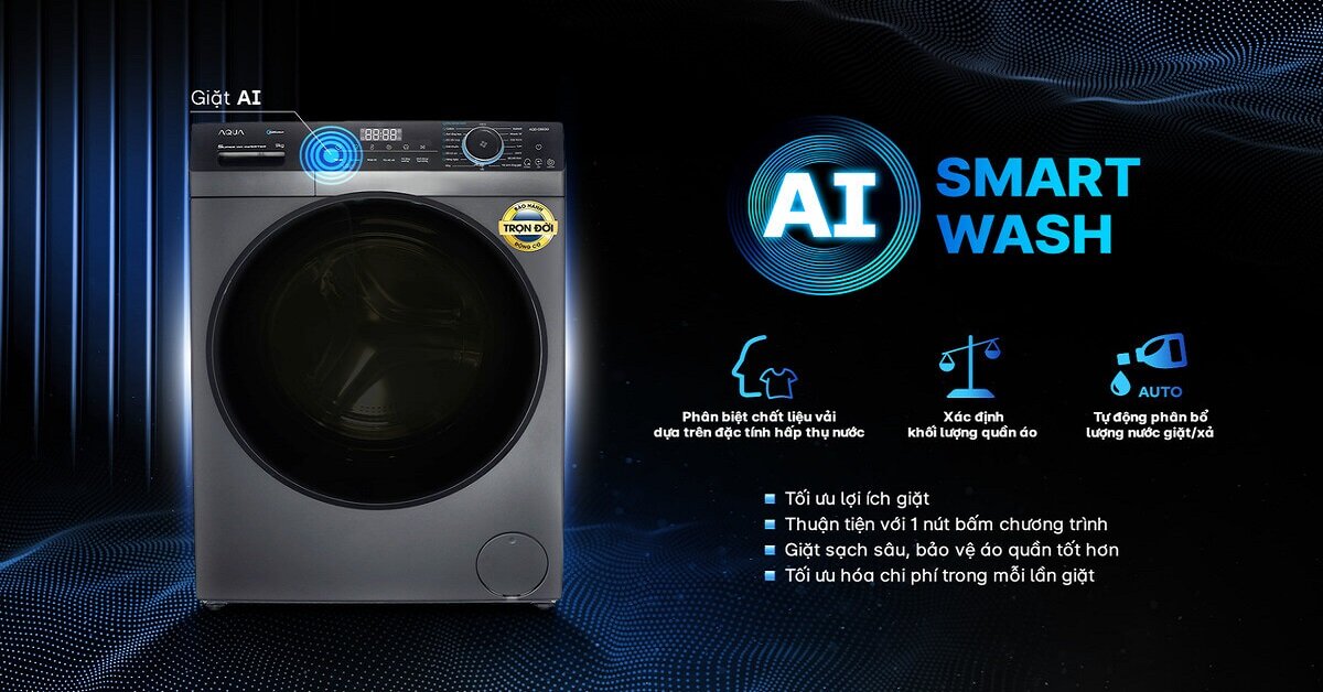 Máy giặt Aqua AQD-D903G.BK lựa chọn hoàn hảo cho gia đình từ 3 - 4 thành viên