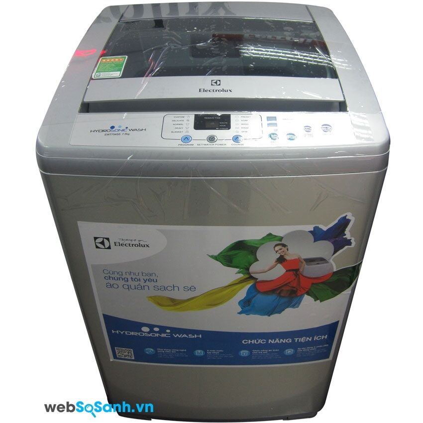 Máy giặt Electrolux EWT754S giặt hiệu quả với công nghệ sóng siêu âm