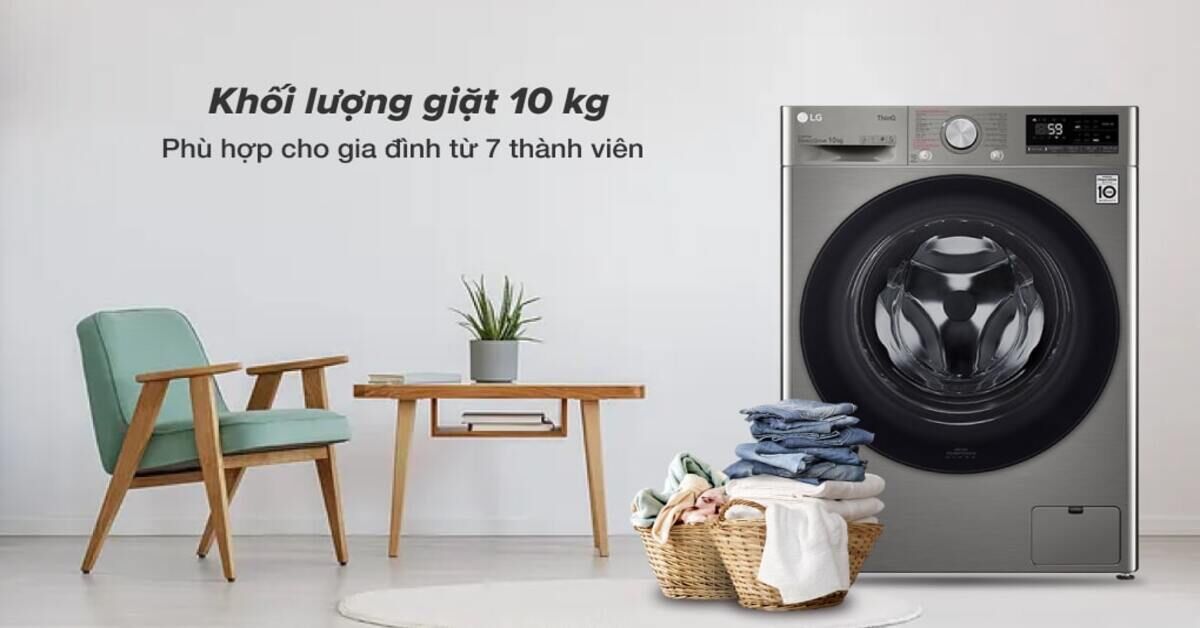 Máy giặt LG 10kg cửa ngang có giá bao nhiêu?