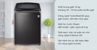 Máy giặt LG 19kg TH2519SSAK gây ấn tượng mạnh mẽ nửa đầu năm 2022