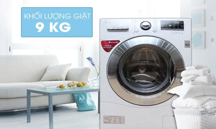 Máy giặt LG 9kg lồng ngang giá bao nhiêu tiền? - Websosanh