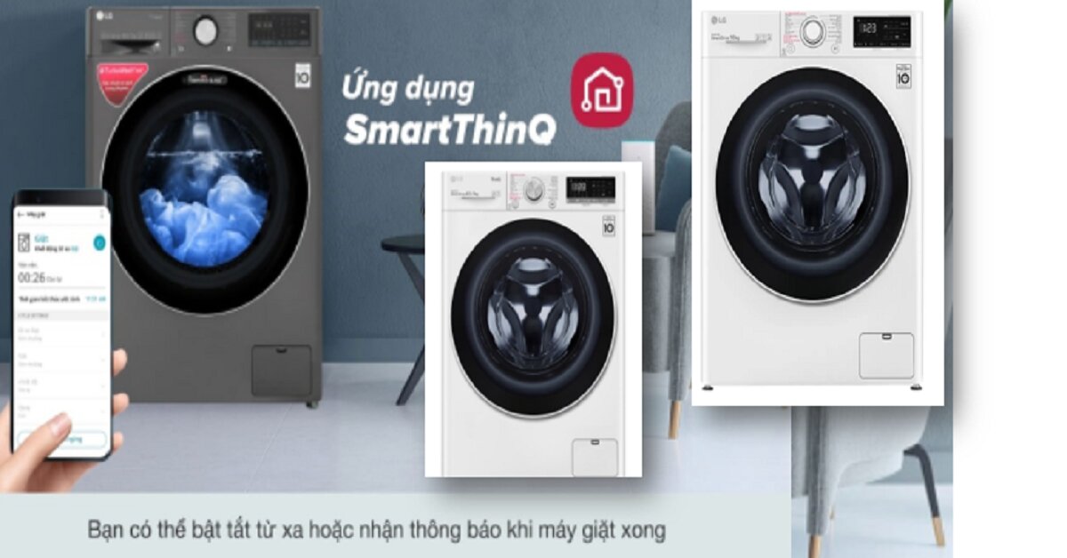 Máy giặt LG cửa ngang loại nào tốt? Top 5 máy giặt LG đáng mua nhất.
