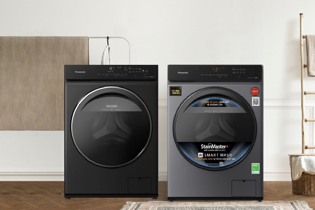 Máy giặt Panasonic Inverter 11.5 kg NA-V115FA1LV 2025 khác gì so với NA-V115FW1BV 2024?