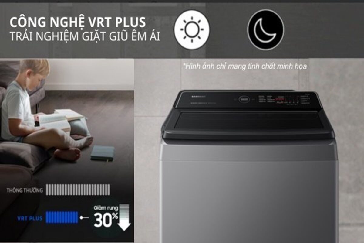 Máy giặt Samsung Inverter 17 kg WA17CG6442BDSV: Khối lượng giặt "khổng lồ" mà giá rất hợp lý