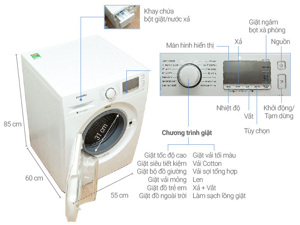 Máy giặt Samsung lồng ngang 10kg giá bao nhiêu tiền?