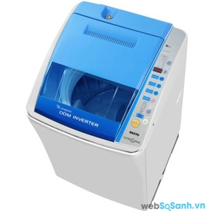 Máy giặt Sanyo ASW-D900HT giặt hiệu quả với thiết kế lồng nghiêng