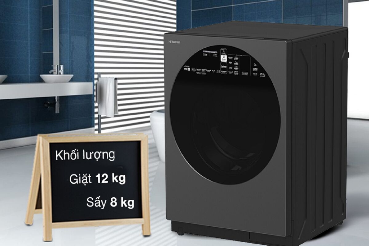 Máy giặt sấy Hitachi BD-D120XGV - giải pháp giặt giũ tối ưu cho gia đình có điều kiện