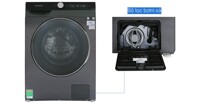 Máy giặt sấy Samsung AI Inverter 10 kg WW10TP44DSB/SV