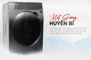 Máy giặt sấy Sharp Inverter 10.5 Kg ES-FKD1054PV-S đời cũ nhưng toàn trang bị "xịn", siêu tiết kiệm điện