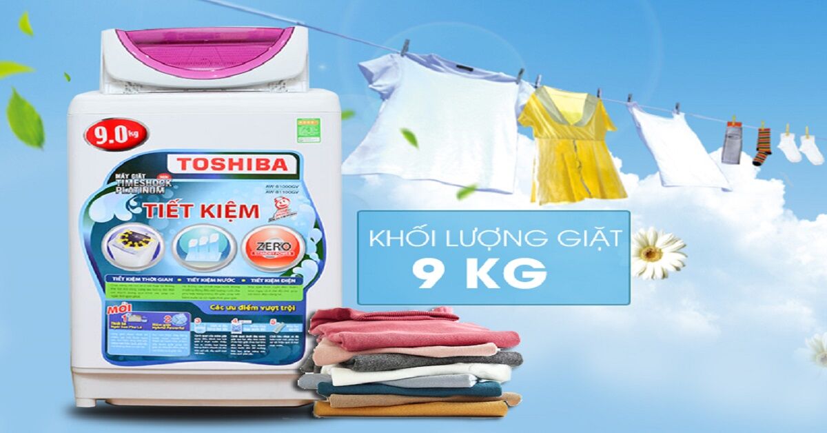 Máy giặt Toshiba 9kg AW-B1000GV - lựa chọn tốt nhất cho gia đình