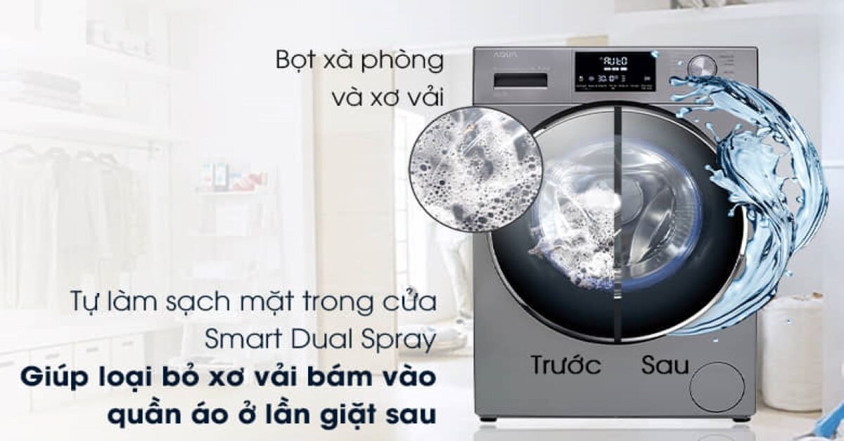 Máy giặt truyền trực tiếp Inverter 9.5 kg Aqua AQD-DD950E.N giá cao nhưng có đáng tiền mua?