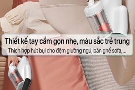 Máy hút bụi diệt khuẩn UV Deerma DEM-CM980 giúp giường nệm sạch sẽ, thơm tho