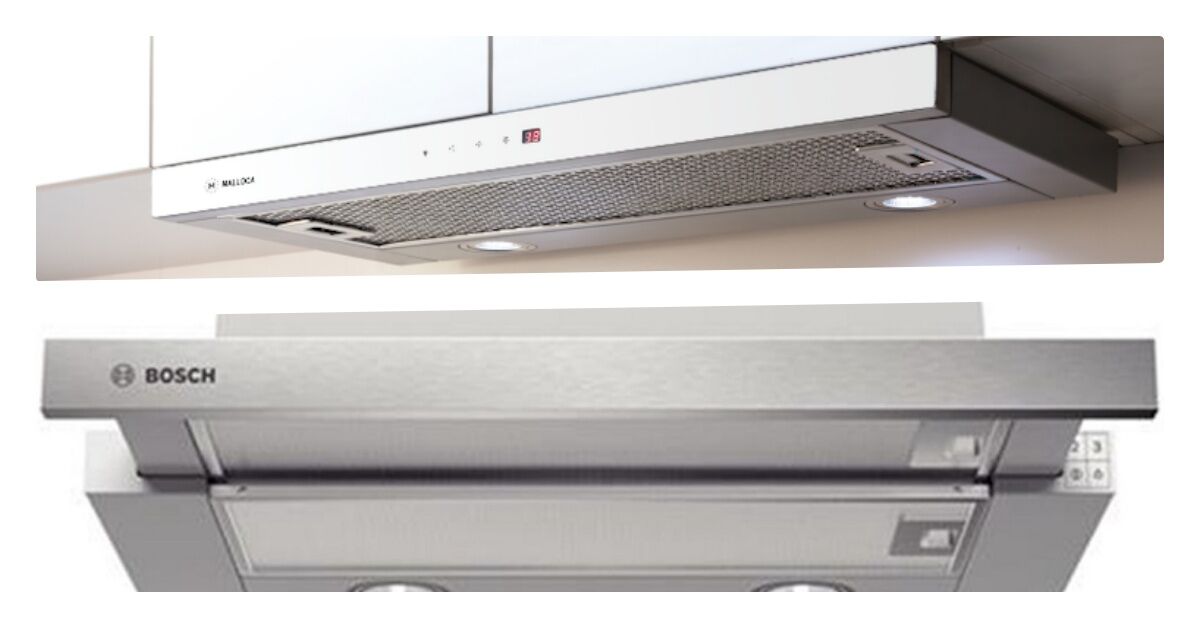 Máy hút mùi âm tủ là gì? Nên chọn máy hút mùi của Bosch hay Malloca?