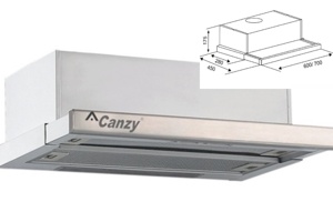 Máy hút mùi Canzy CZ-7002SYP thiết kế tinh tế, hiệu năng vượt trội