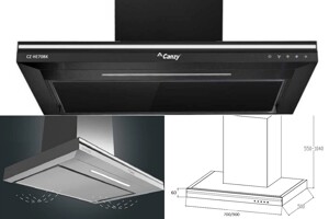 Máy hút mùi Canzy CZ-HE90BK/SS bí quyết cho không gian bếp trong lành