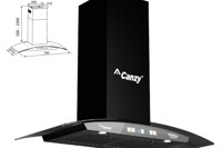Máy hút mùi Canzy CZ-NK-270C hút sạch mùi, đẹp mọi góc nhìn