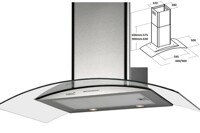 Máy hút mùi Cata Gamma VL3 60 Glass công nghệ hiện đại, tính năng thông minh