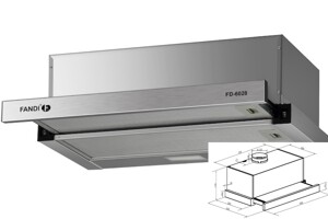Máy hút mùi Fandi FD-6028 giá chưa đến 3 triệu mà chất lượng vô cùng tốt