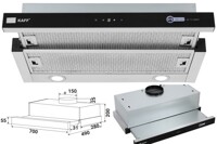 Máy hút mùi Kaff KF-TL700ST thổi bay mùi khó chịu, giữ trọn không gian bếp thơm ngát