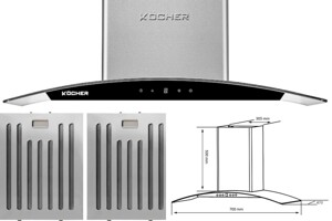 Máy hút mùi Kocher K-228Pro hòa quyện giữa sức mạnh và tinh tế