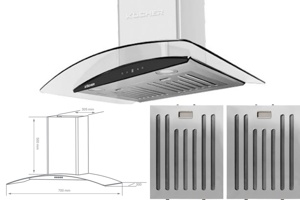 Máy hút mùi Kocher K-229I nâng tầm không gian bếp của bạn