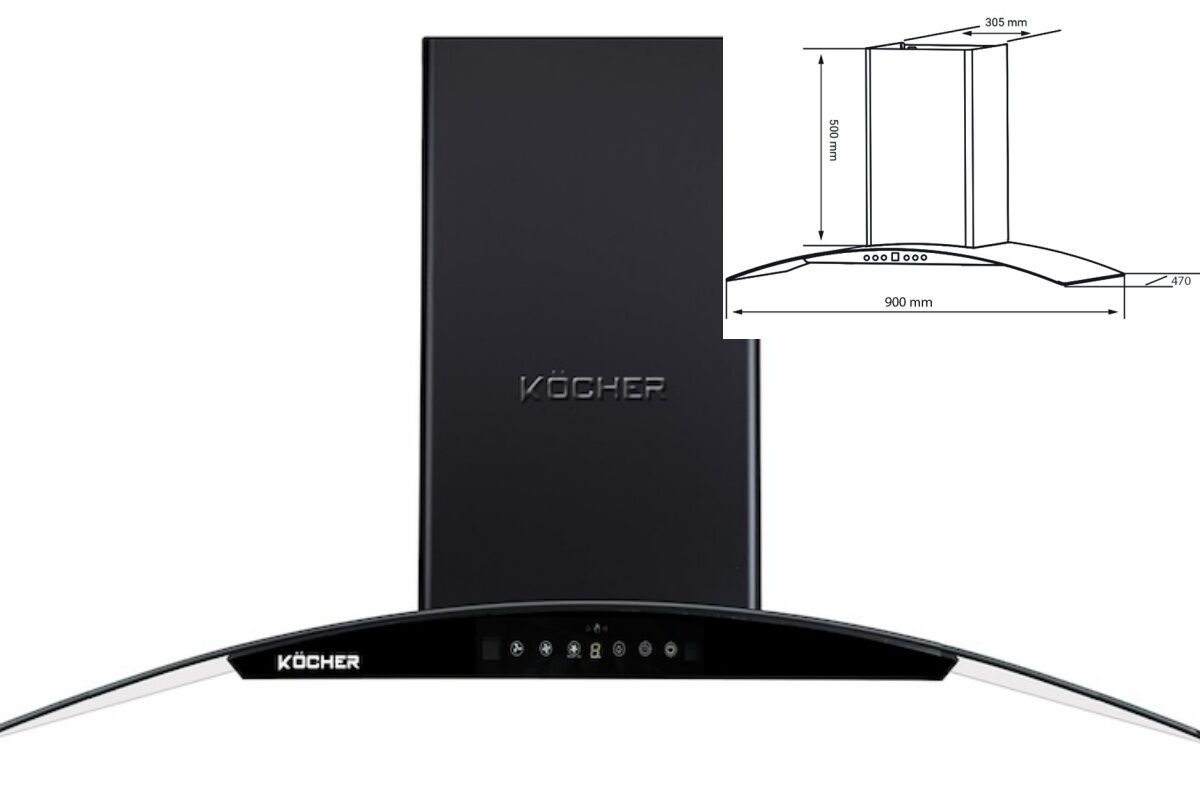 Máy hút mùi Kocher K-229V khơi dậy sự tinh tế cho không gian bếp