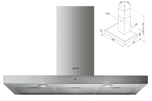 Máy hút mùi Smeg KAT900HXE 536.84.279 vẻ đẹp hiện đại cho căn bếp của bạn