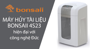 Máy hủy tài liệu Bonsaii 4S23 hủy vụn chất lượng cao đến từ Đức