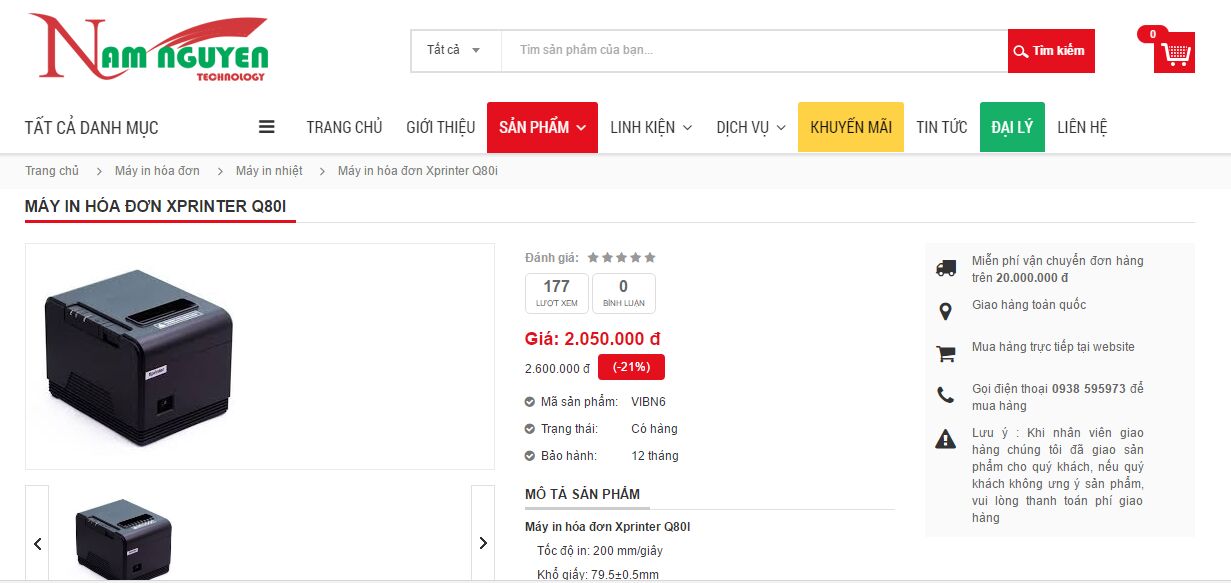 MÁY IN HÓA ĐƠN XPRINTER Q80I – IN HÓA ĐƠN GTGT CHƯA BAO GIỜ ĐƠN GIẢN HƠN THẾ