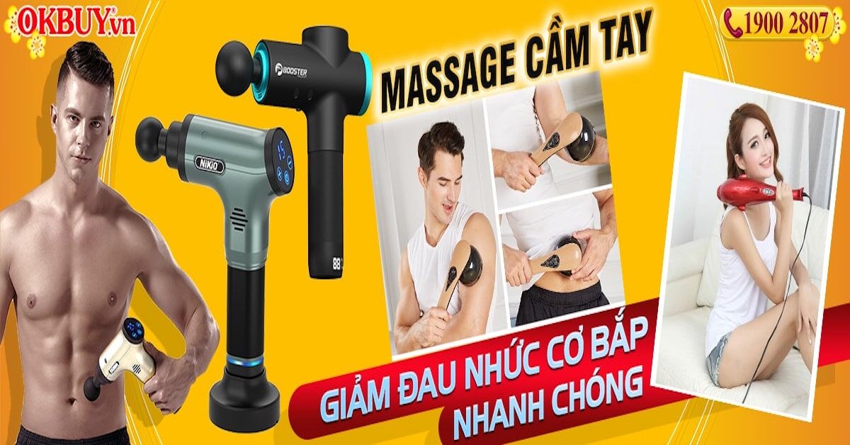 Máy massage cầm tay Nikio - Giải pháp giảm đau nhức mỏi, căng cơ ngay tại nhà