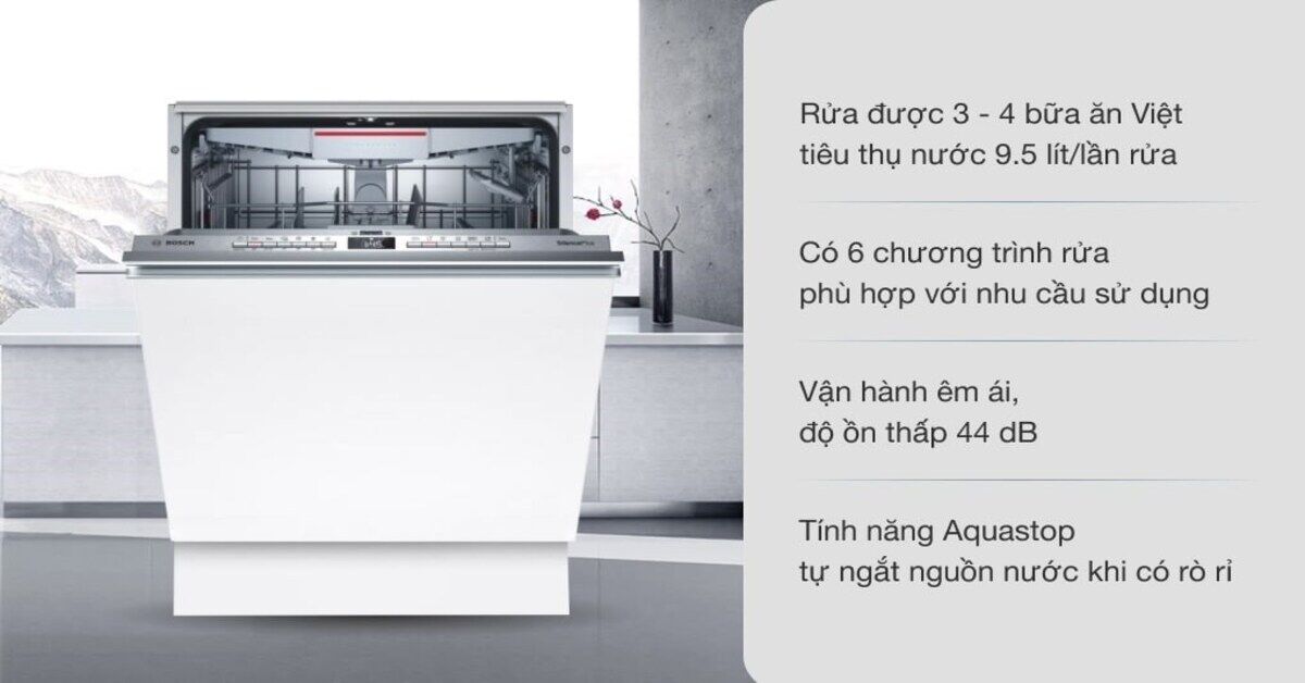 Máy rửa bát Bosch SGH4HCX48E có đáng mua không ?