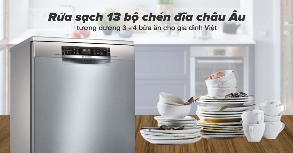 Máy rửa bát Bosch SMS6ECI93E sự lựa chọn hoàn hảo cho gia đình