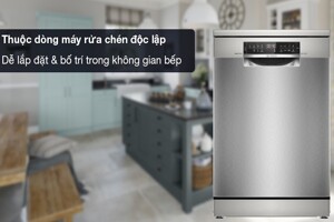 Máy rửa bát Bosch SMS6ZCI37Q Serie 6 đánh bay mọi vết bẩn cứng đầu, tiết kiệm thời gian đáng kể