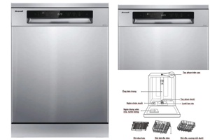 Máy rửa bát Brandt BDF54DXA trợ thủ đắc lực cho căn bếp hiện đại