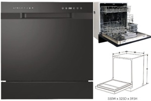 Máy rửa bát Eurogold EUW60TL10B vệ sinh 10 bộ bát đĩa siêu tốc, tiết kiệm 50% điện năng