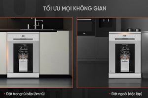 Máy rửa bát Junger Leopard DWJ-140 bát đĩa sáng bóng, sạch khuẩn chỉ sau 1 lần rửa