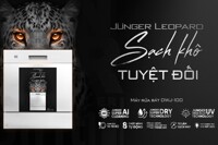 Máy rửa bát Junger Leopard DWJ-100 "Chiến binh" diệt khuẩn, đánh bay dầu mỡ