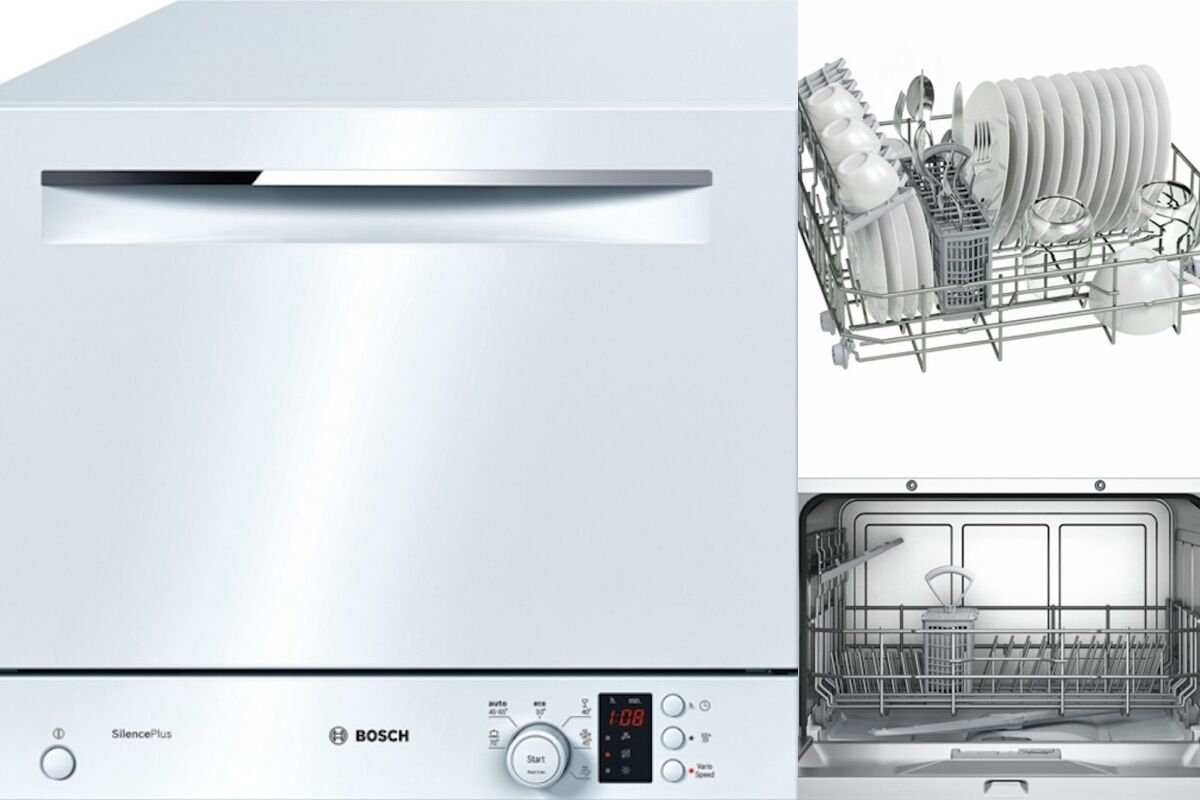 Máy rửa bát mini Bosch SKS62E22EU: Trợ thủ đắc lực cho căn bếp nhỏ gọn