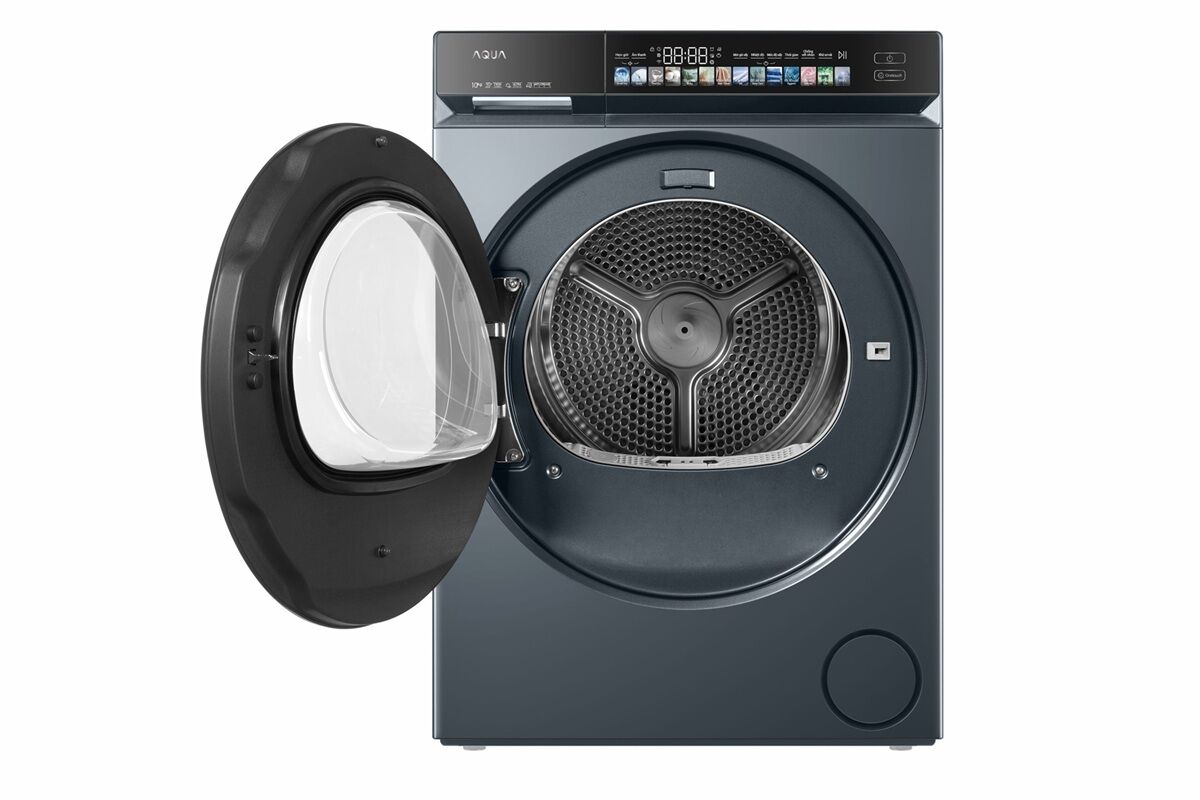 Máy sấy bơm nhiệt Aqua 10 kg AD10-AR377U1L(GN) giảm tới 5 triệu đồng, tiết kiệm điện ấn tượng
