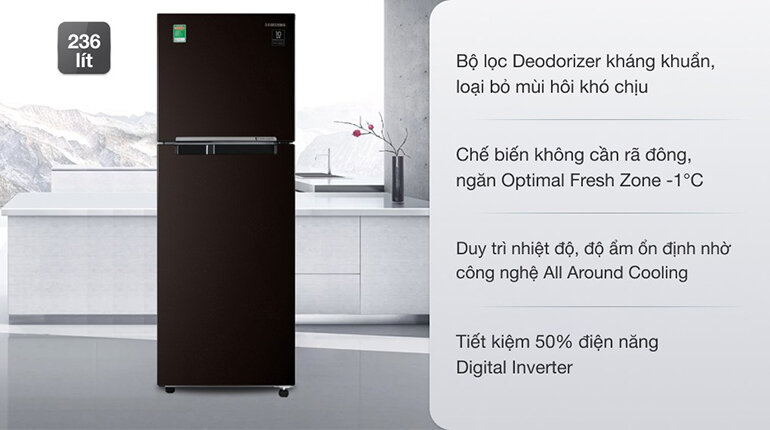 Các ưu điểm của tủ lạnh Samsung RT22M4032BY 243l