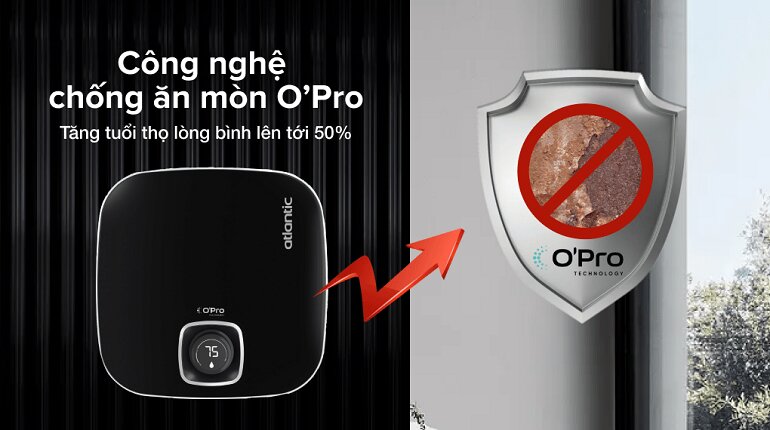 Bình nóng lạnh Atlantic Nanto Plus 30L