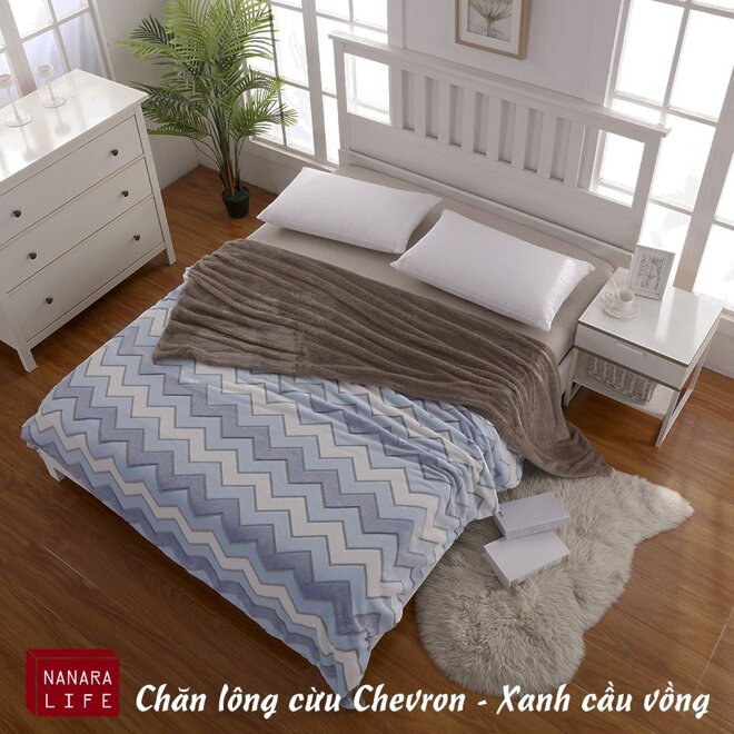 Chăn lông cừu hai lớp Chevron có nhiều mẫu mã đẹp và chất lượng tốt 