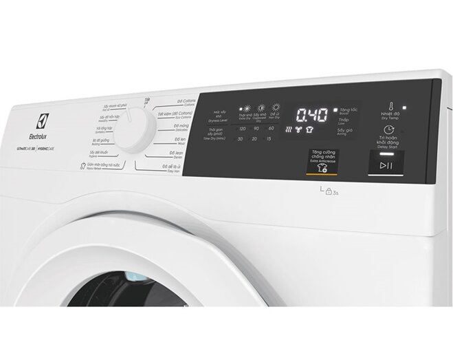 Đánh giá máy sấy Electrolux 9kg EDS904H3WC: Giá rẻ với nhiều trang bị hiện đại