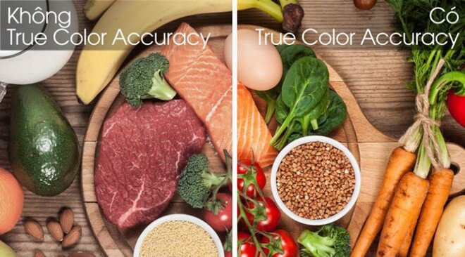 Công nghệ True Color Accuracy đem tới những màu sắc rực rỡ