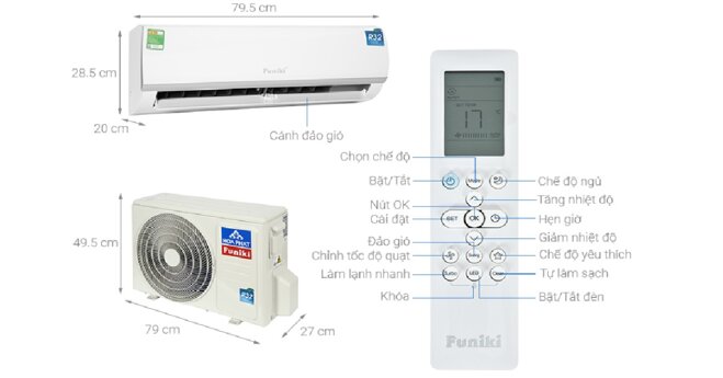 Giá điều hòa Funiki HSC09TMU 9000 BTU 1 chiều dưới 5 triệu liệu có đáng mua?