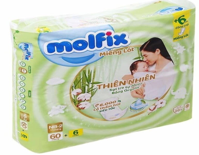 Miếng lót sơ sinh Molfix – Sản phẩm nâng niu làn da nhạy cảm của bé