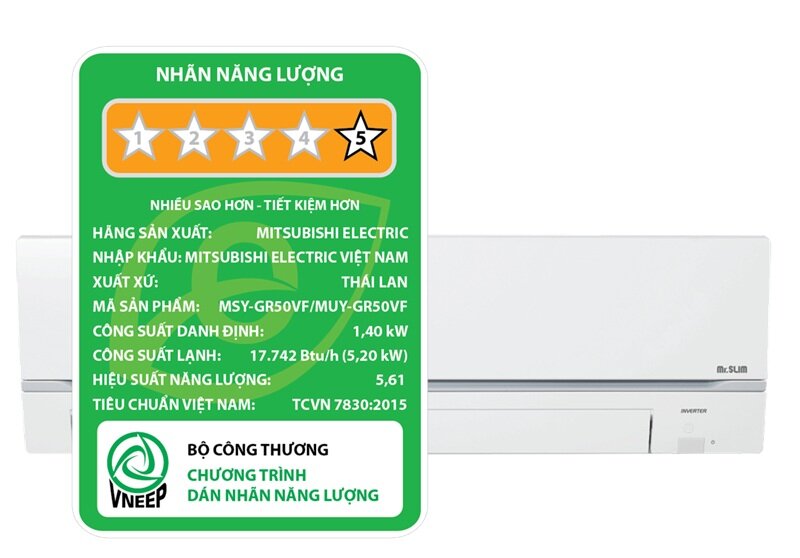 Giải mã sức hút của điều hòa Mitsubishi Electric MSY-GR50VF: Siêu tiết kiệm điện, lại bền bỉ!