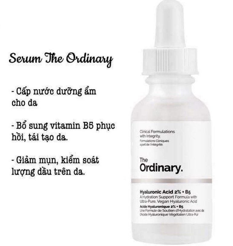 Serum The Ordinary B5 giúp làm da luôn mềm mụn và đủ ẩm.