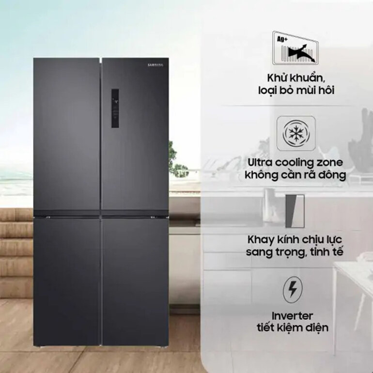 Tủ lạnh Samsung 4 cánh được trang bị nhiều công nghệ hiện đại
